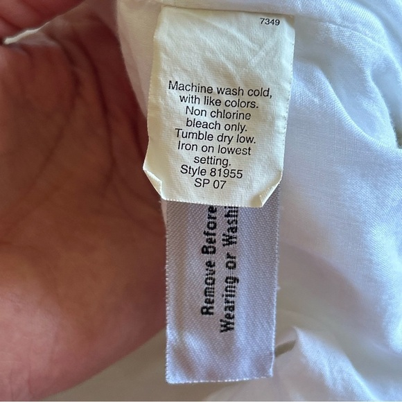 J. Crew Women’s Midi Dress Sz 0 Cotton Ivory Button Back Cottage core Western - Picture 3 of 13